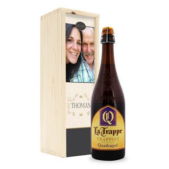 La Trappe Quadrupel-in personalisierter Kiste