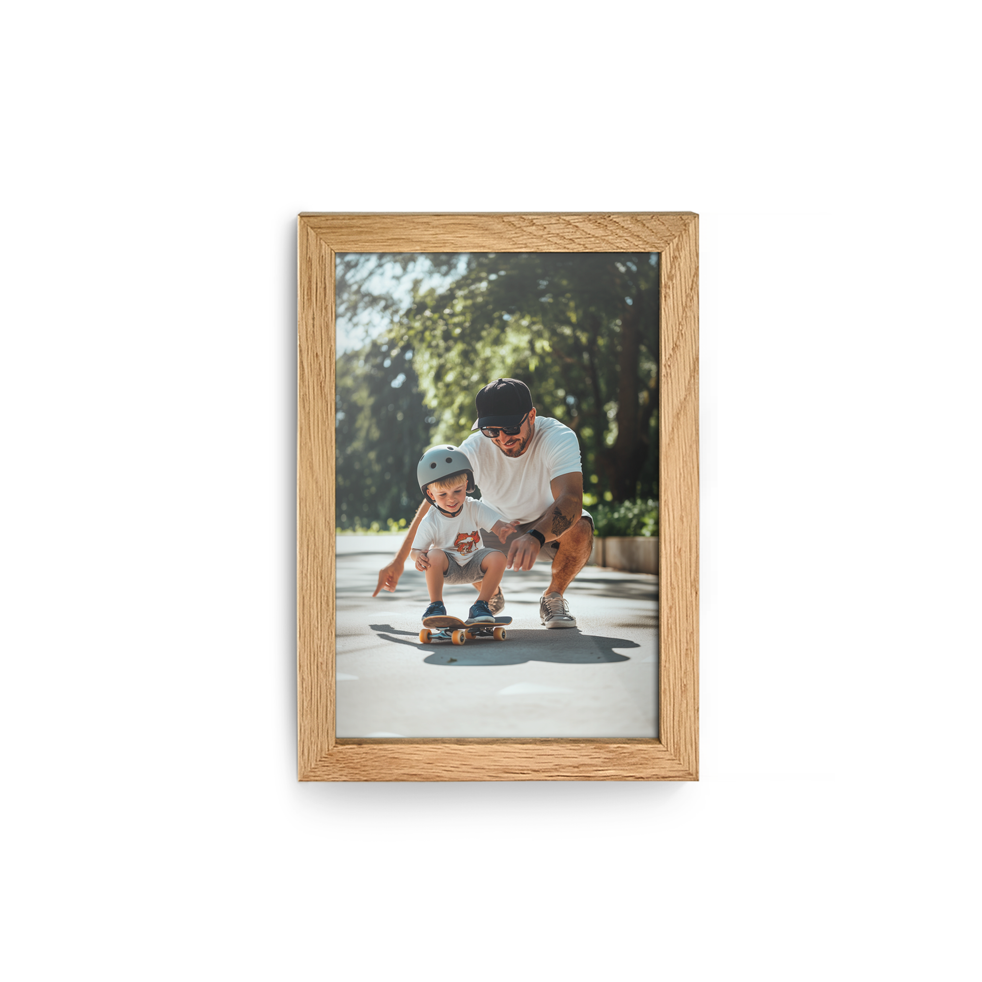 Personalised photo in wooden frame 10x15  