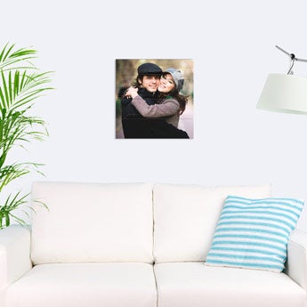 Photo on wooden planks