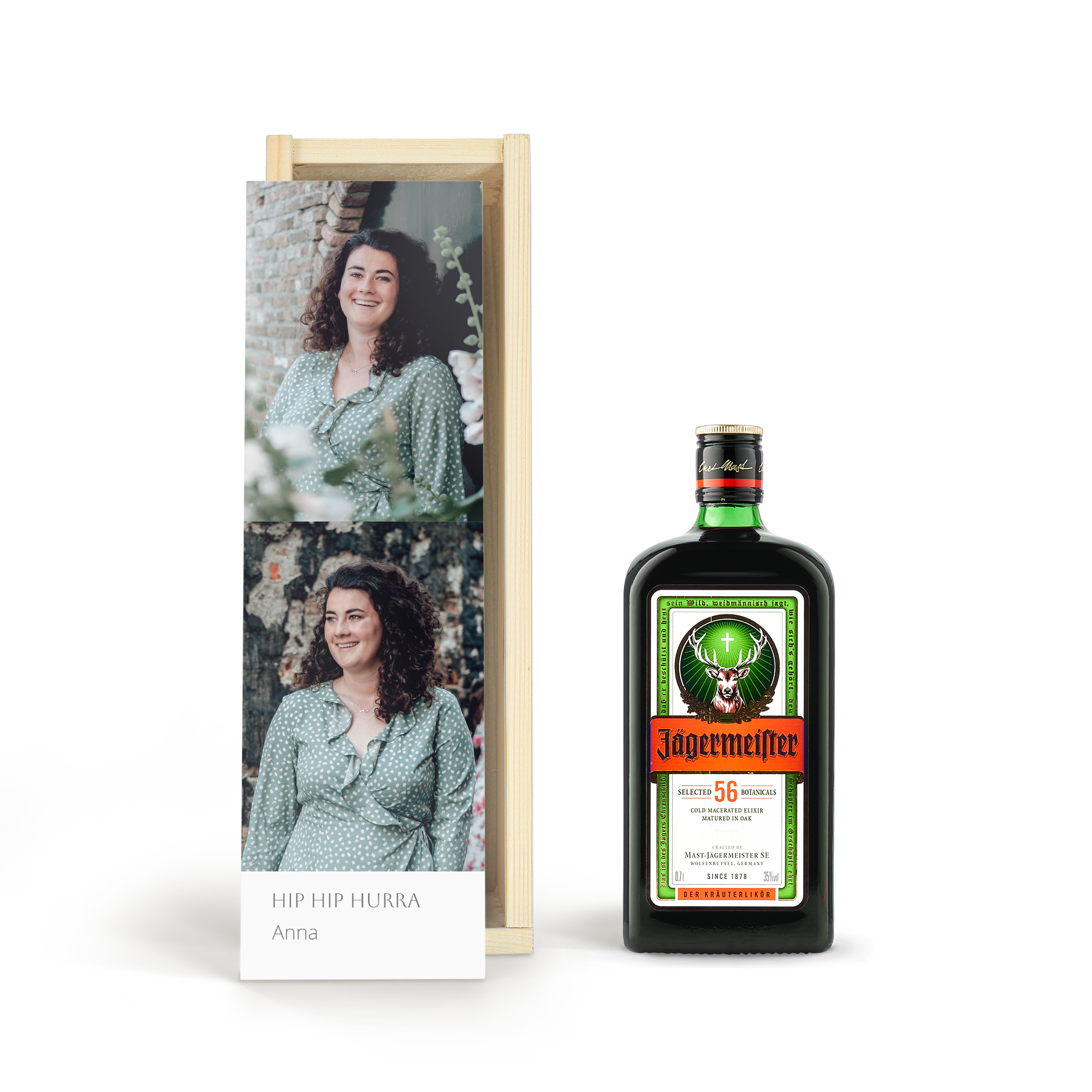 Jägermeister in personalisierter Kiste