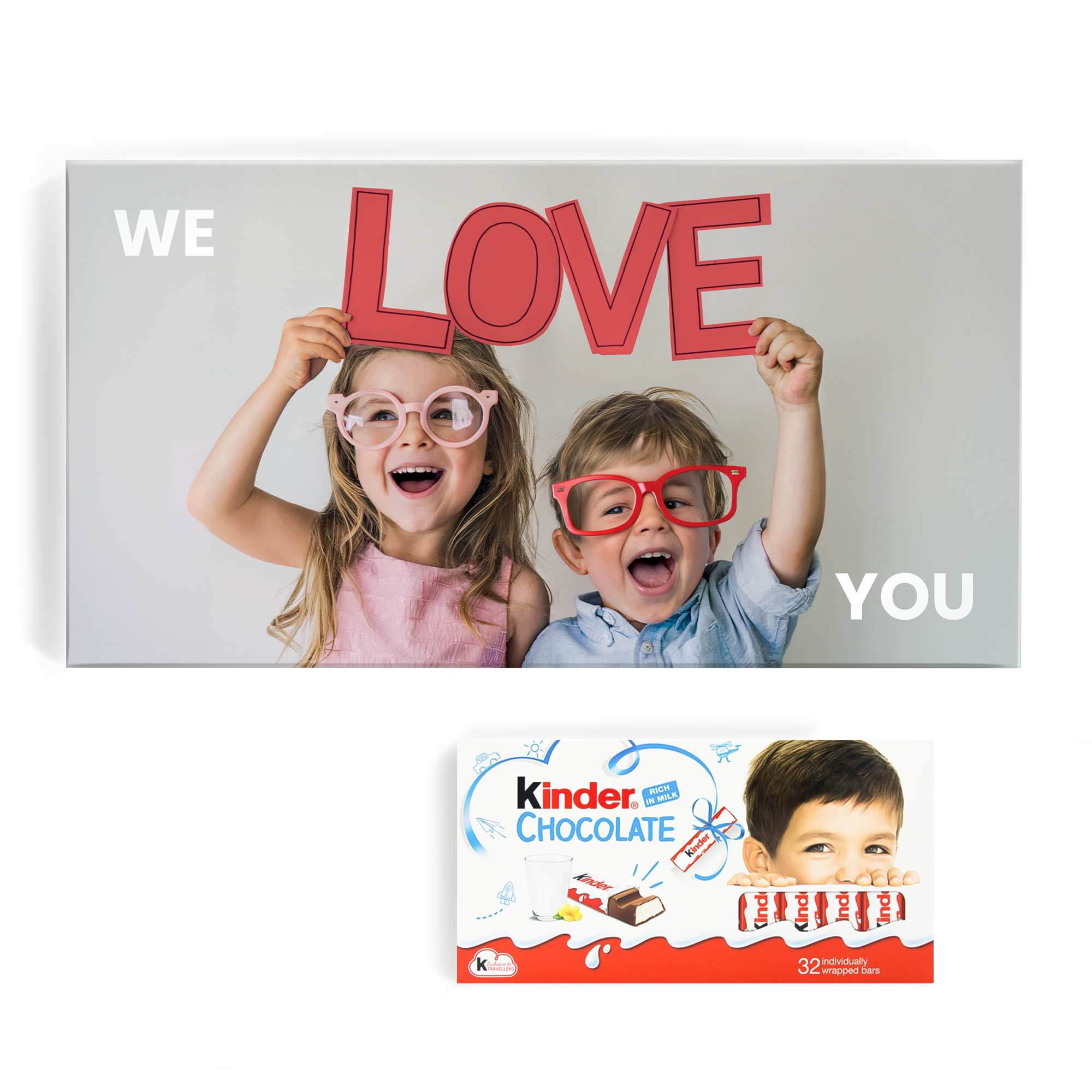 Personalizovaná kinder čokoláda 64 tyčinek