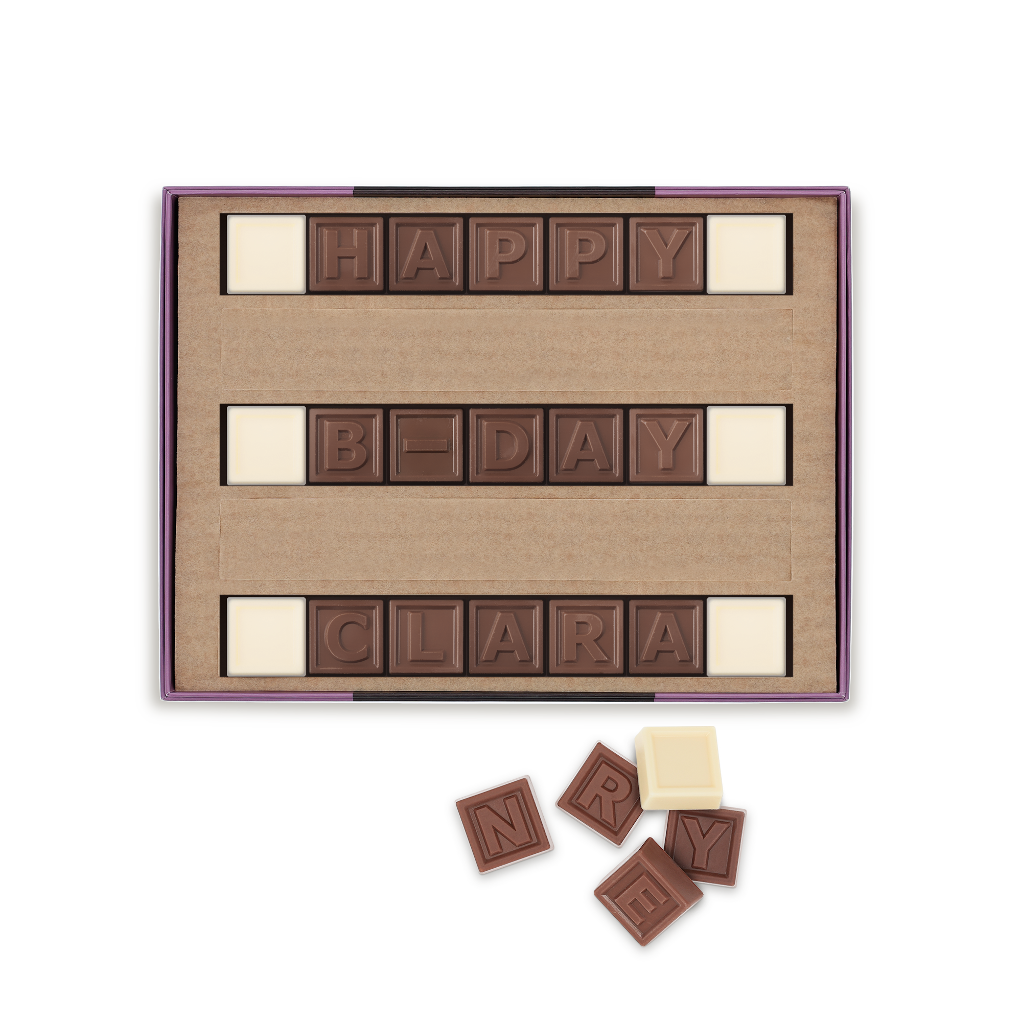 Chocotelegram personnalisé - 21 chocolats