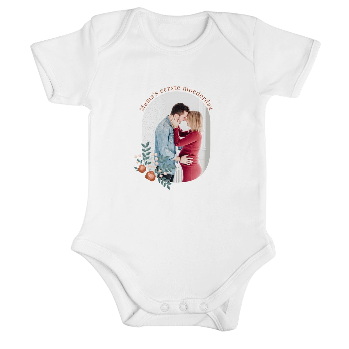 Gepersonaliseerde romper - Mijn eerste Moederdag - Wit - 50/56