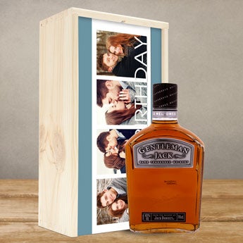 Jack Daniels cavalheiro Jack Bourbon - no caso impresso