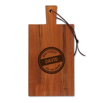 Wooden bread board - Teak - Rectangle - Portrait (S)