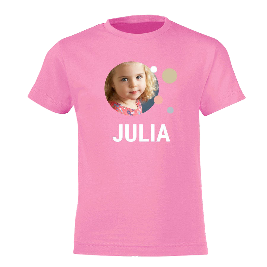 Kindershirt bedrucken - Rosa  - 4 Jahre