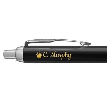 Personalised ballpoint pen - Parker - IM- Black - Left-handed