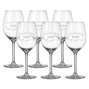 Wit wijnglas - 6 stuks
