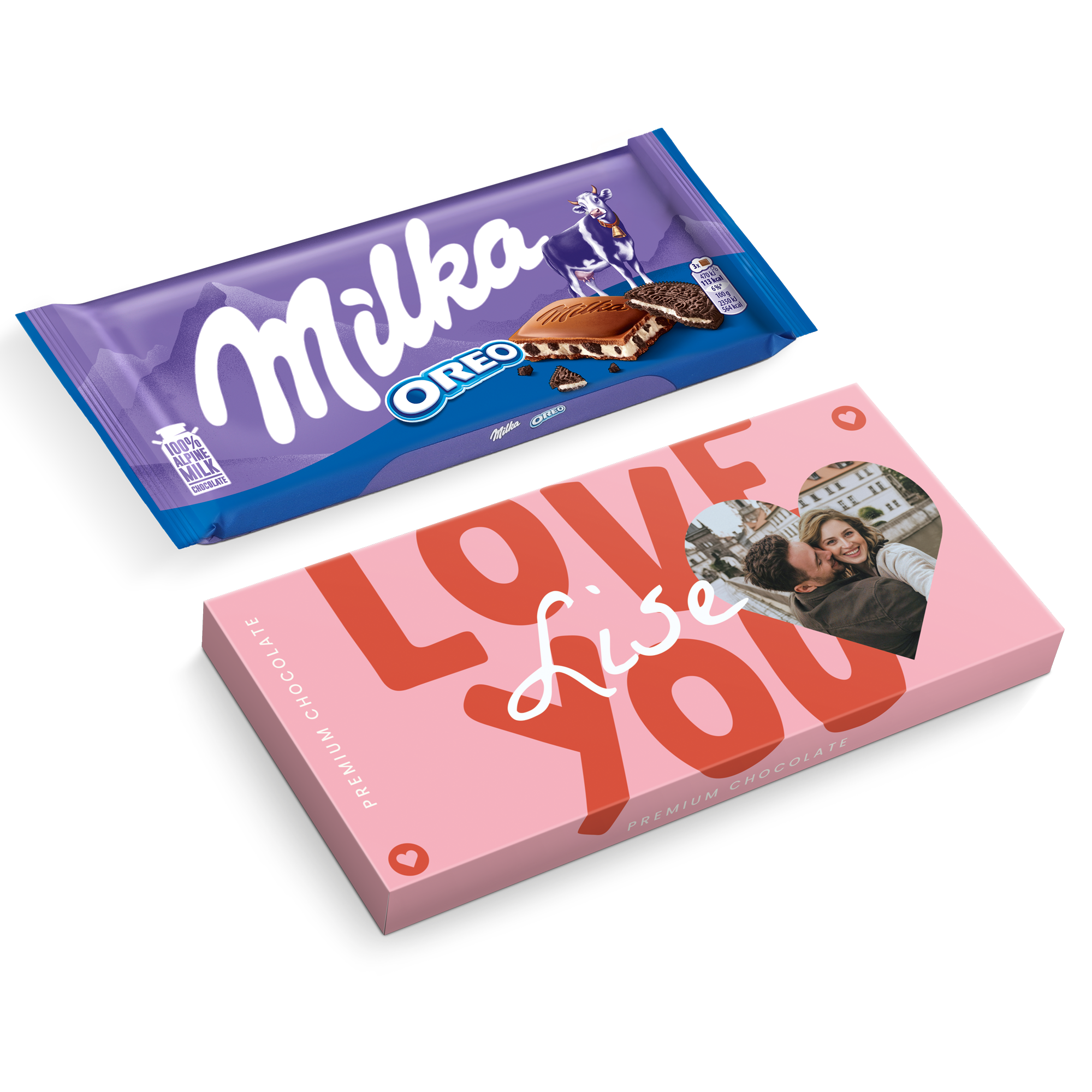Personlig Milka-sjokoladekort