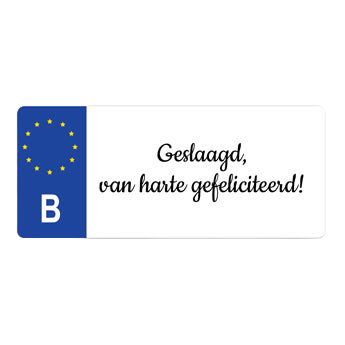 Nummerplaat bedrukken met naam of foto