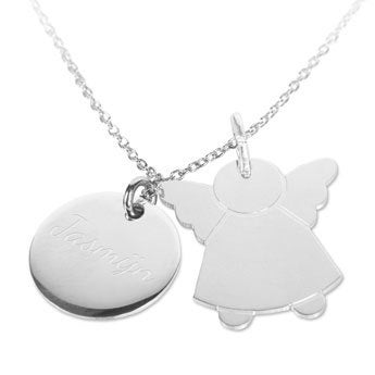 Zilveren communie ketting