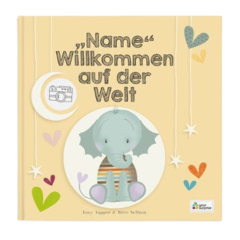 Personalisiertes Babybuch - Willkommen auf der Welt (Hardcover)