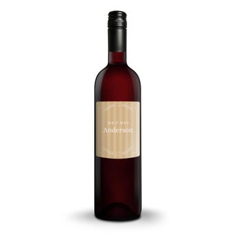 Czerwone Wino - Belvy - Etykieta ze zdjęciem