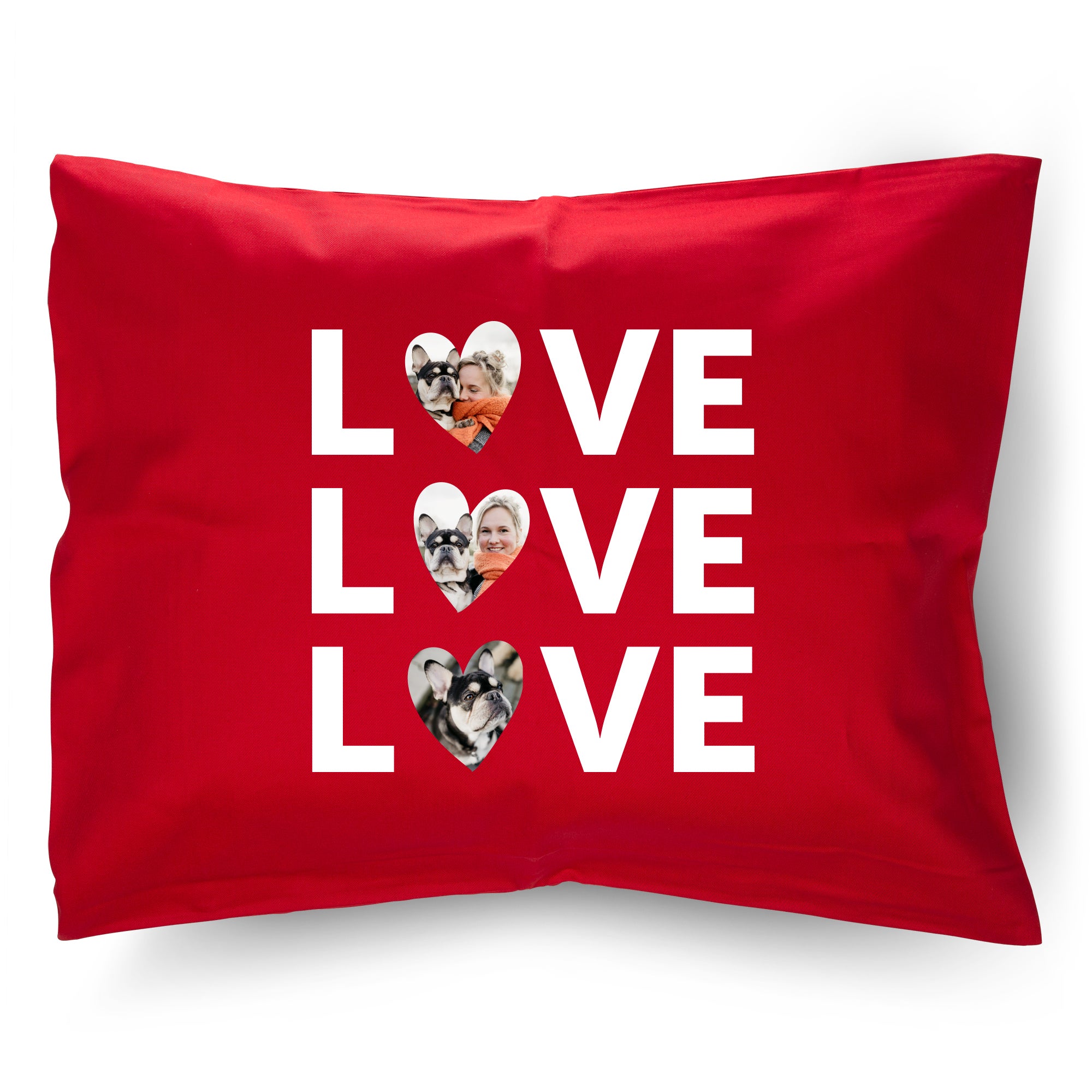 Personalised cushion - Red - 50 x 60 cm