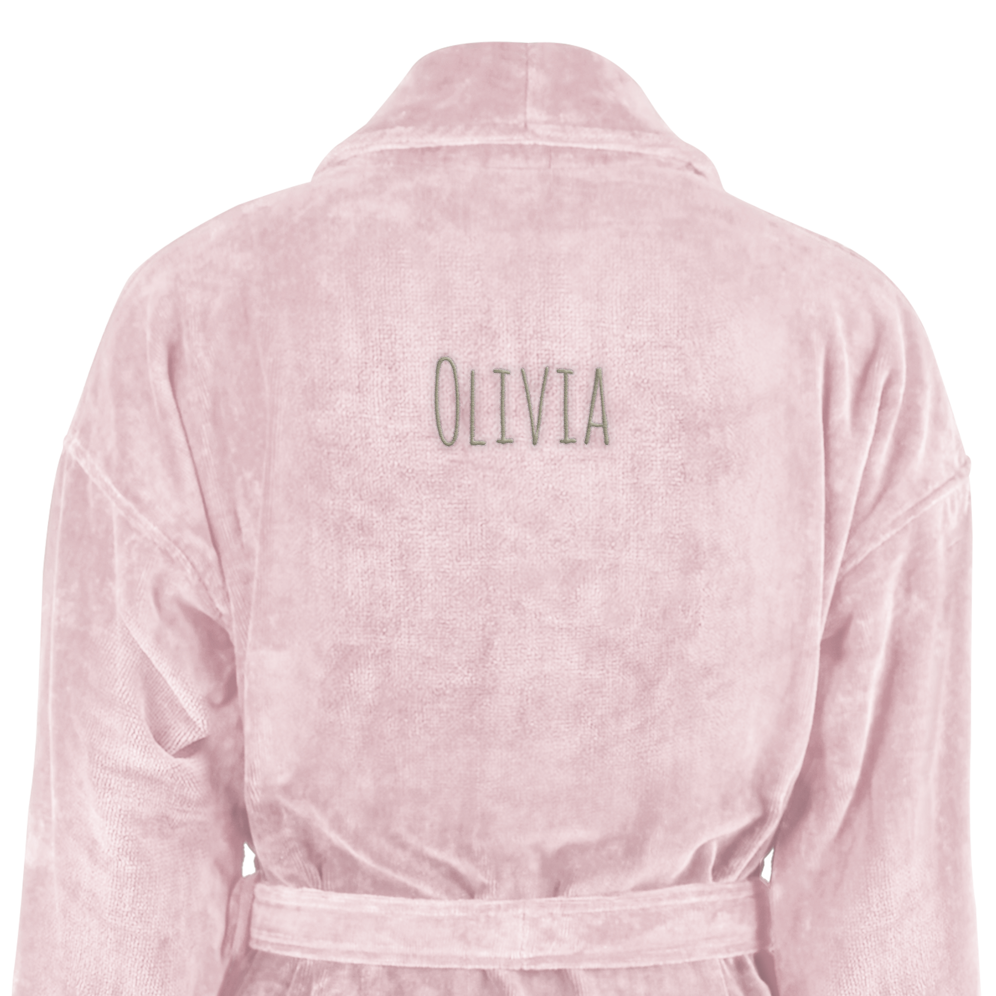 Bathrobe for Women - Pink L/XL With Text