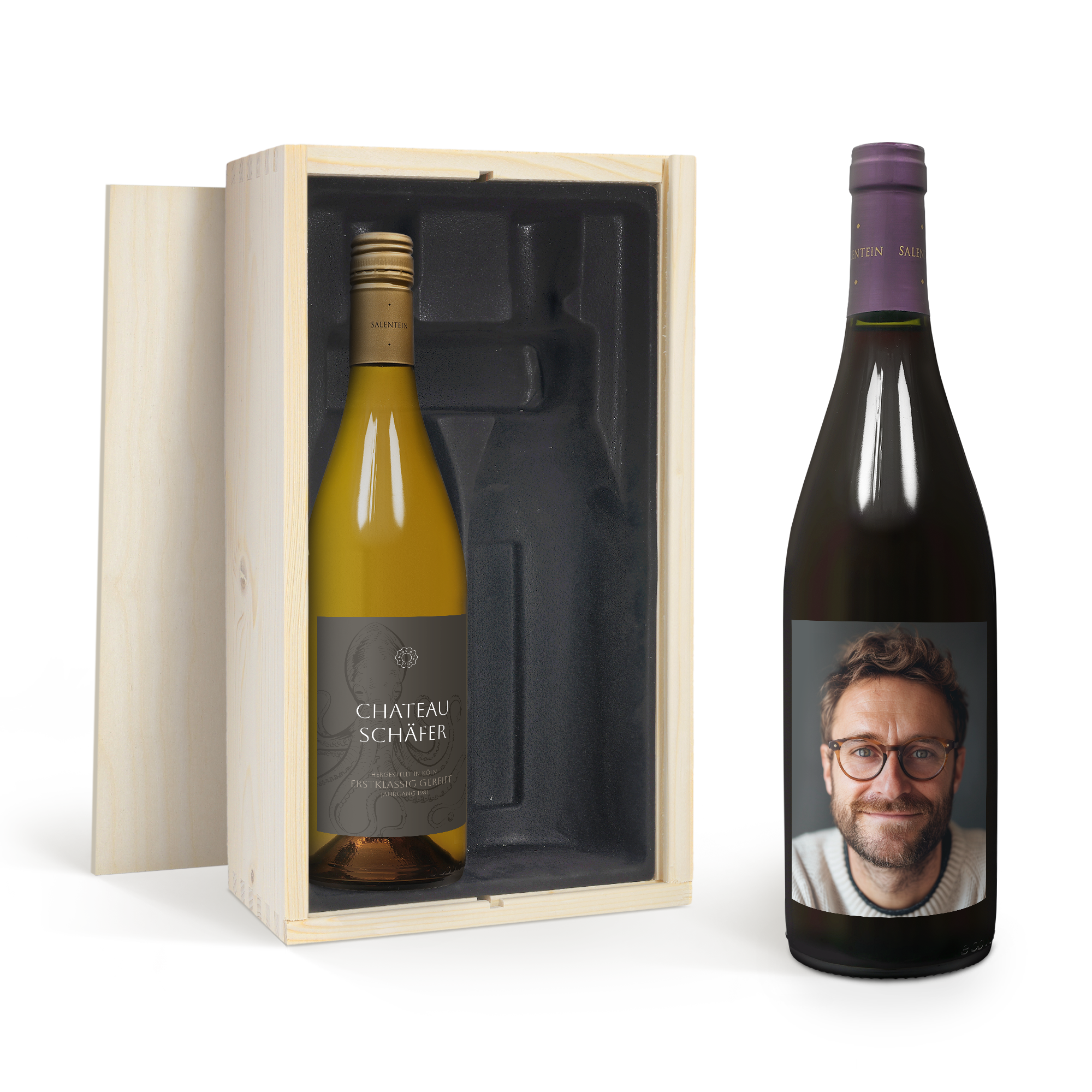 Weinpaket - Salentein Pinot Noir & Chardonnay - mit eigenem Etikett 