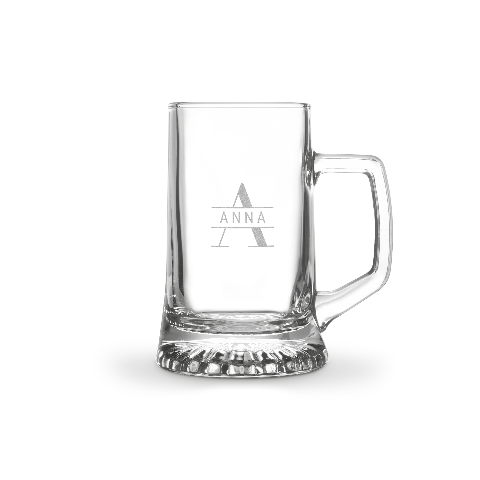 Engraved glass tankard - 6 pcs