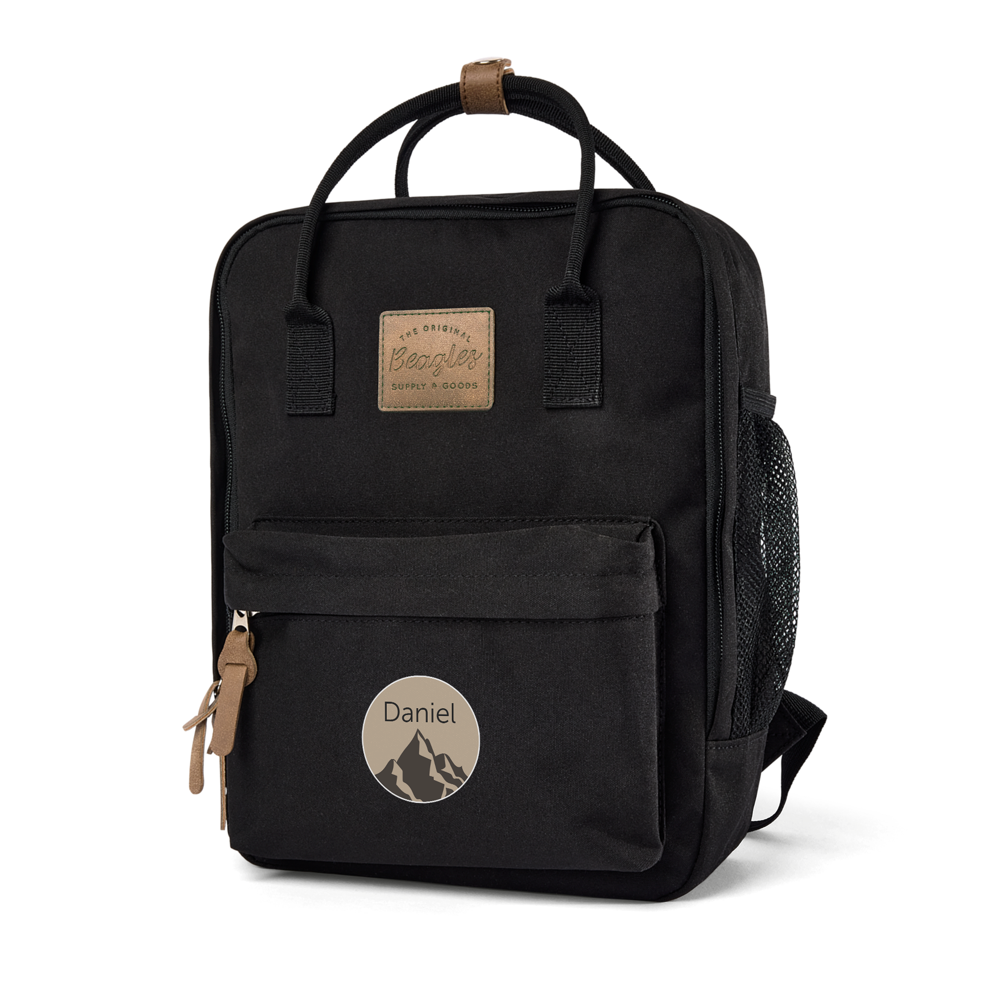 Personalised name backpack - Black