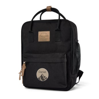 Personalised name backpack - Black