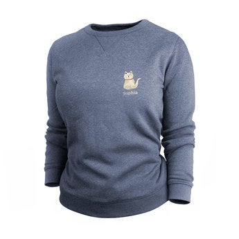 Felpa personalizzata - Donna - Indaco - S