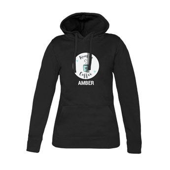 Hoodie - Vrouw - Zwart - L