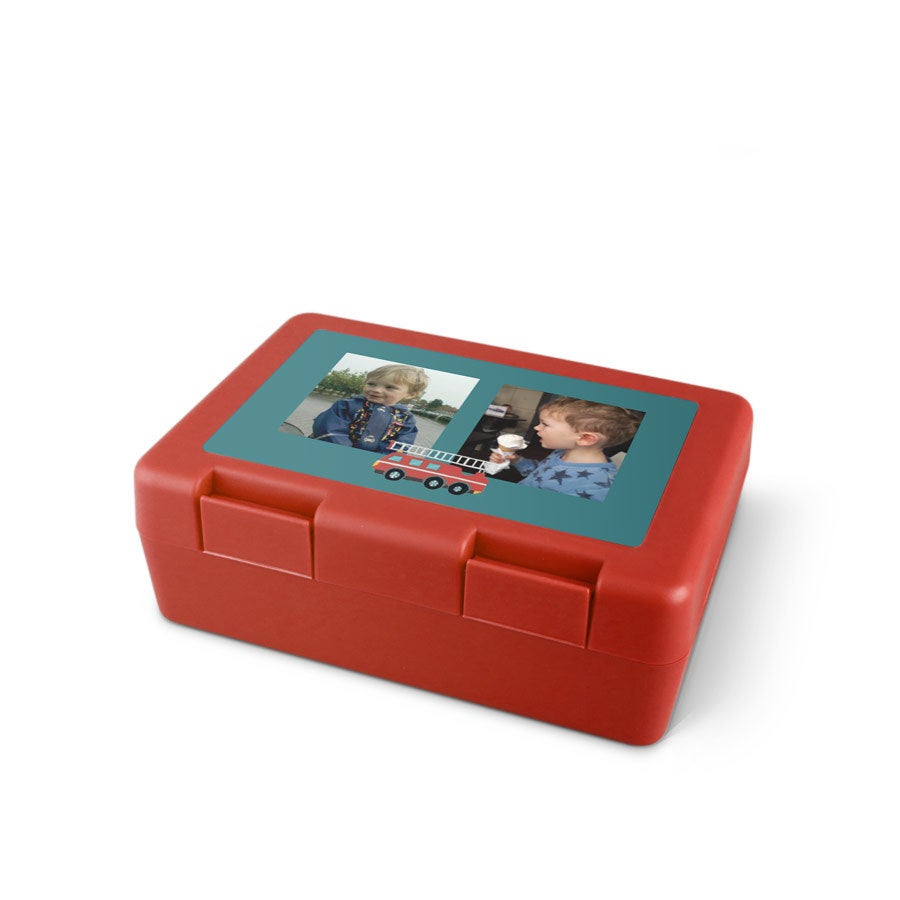 Personalised lunch box - Red