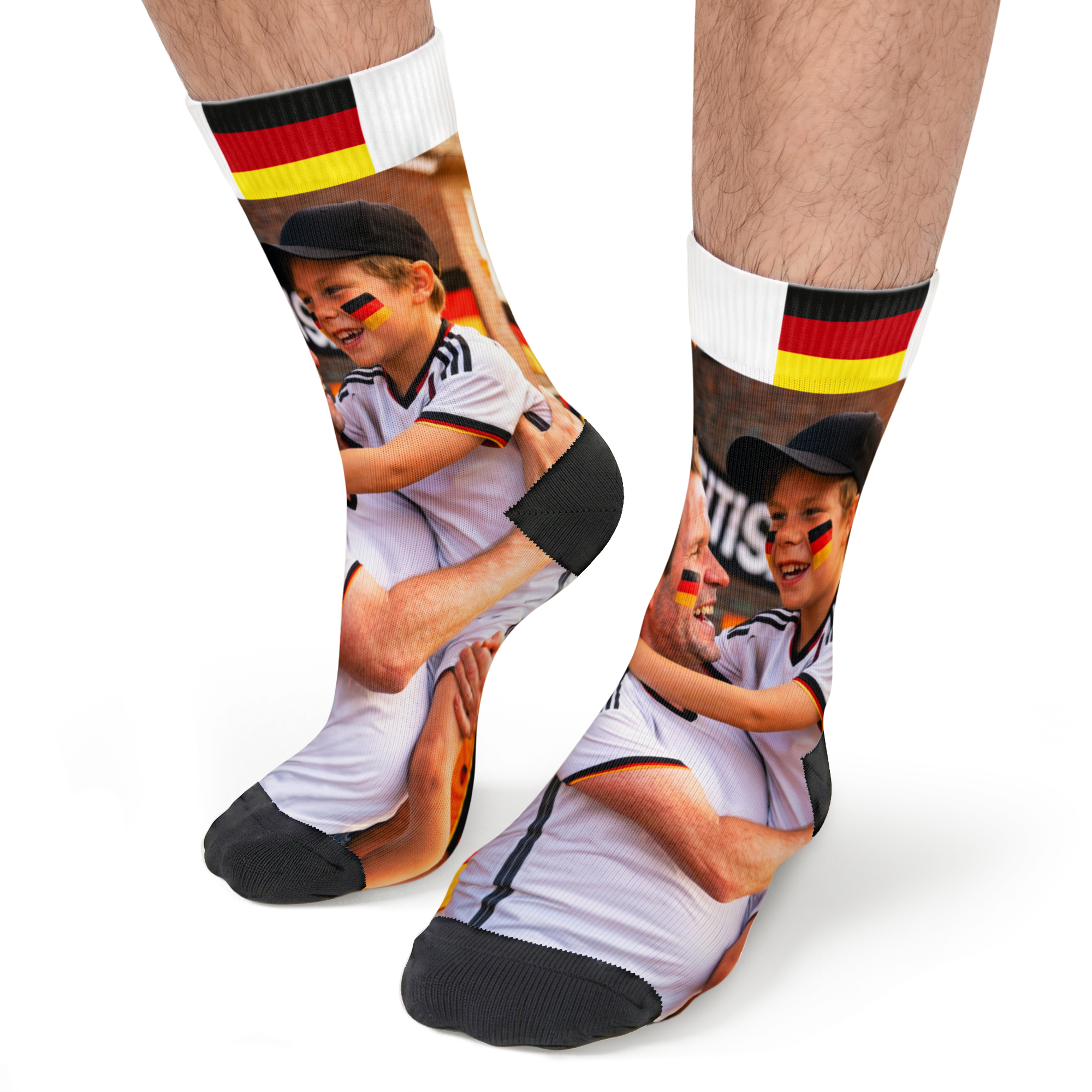 Vollflächig bedruckte Fußball-Socken – Größe 39-42