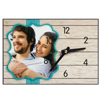 Reloj de escritorio con foto