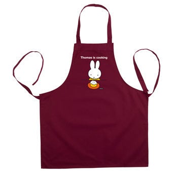 Miffy apron - Bordeaux