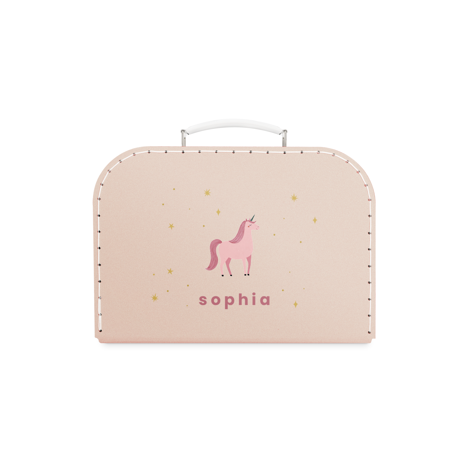 Personalised toy suitcase - Pink - Medium