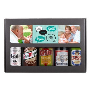 Coffret à bières papy - Du monde