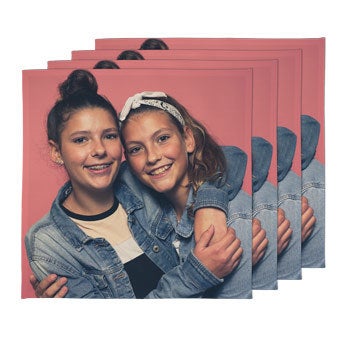 Personlige servietter – 40 x 40 cm (sæt med 4 stk.)