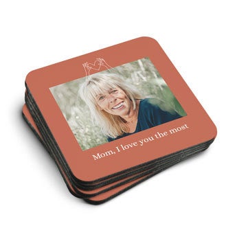 Glassbrikker Hardboard Square (6 stk)