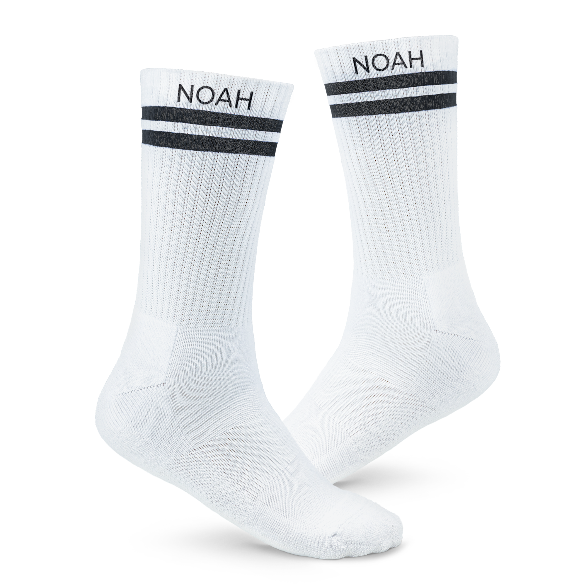 Personalised sports socks - Black - 37-41