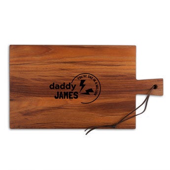 Father's Day wooden Breadboard