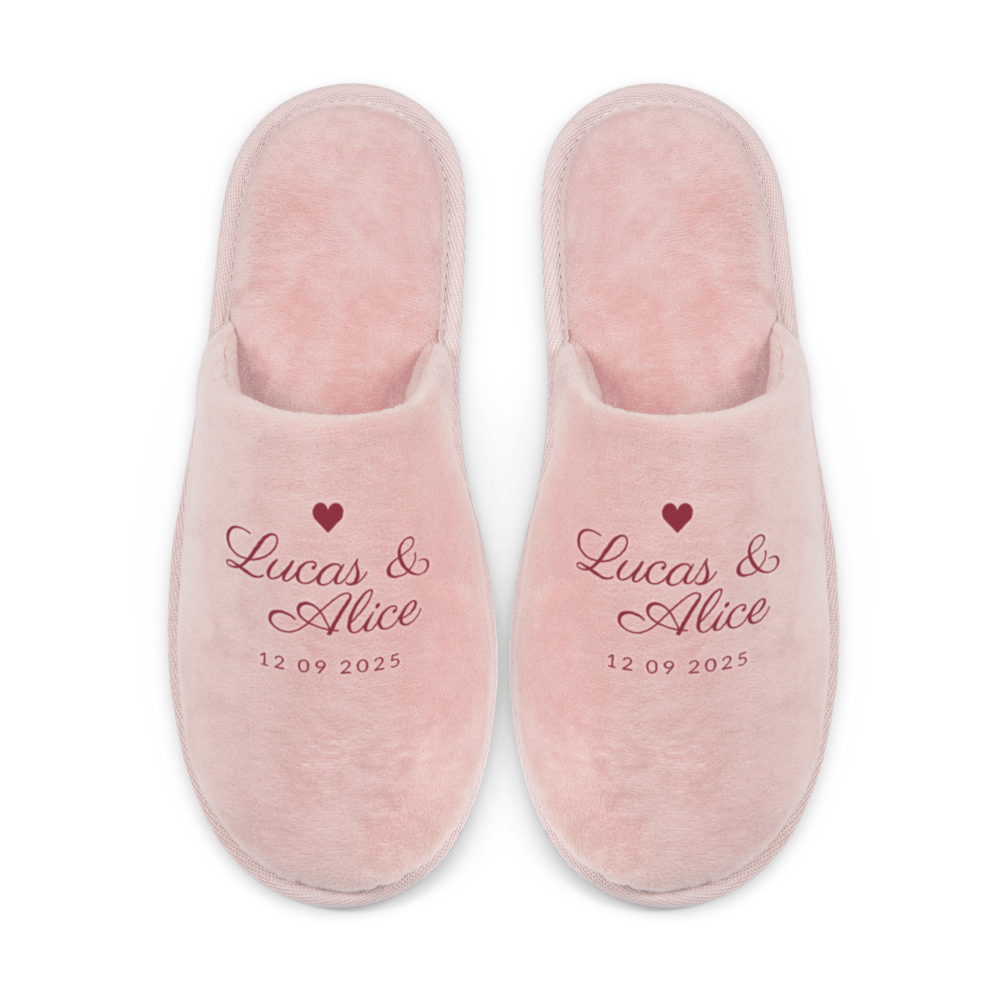 Chaussons personnalisées - Rose - 36/38