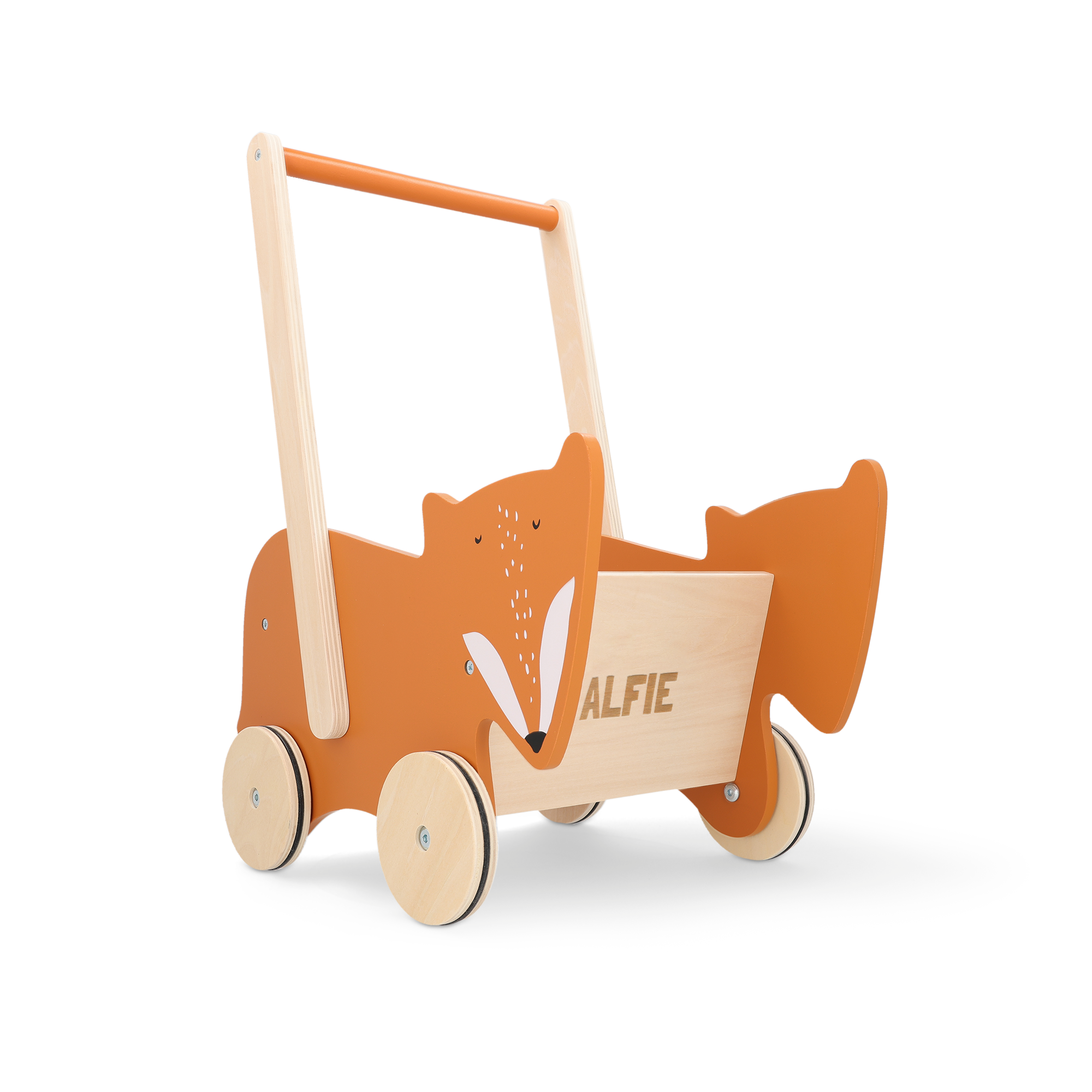 Personalised Trixie wooden baby walker