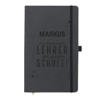 Notizbuch mit Gravur - Lehrer 