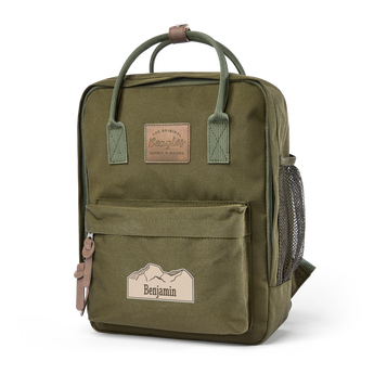 Personalised name backpack - Olive green