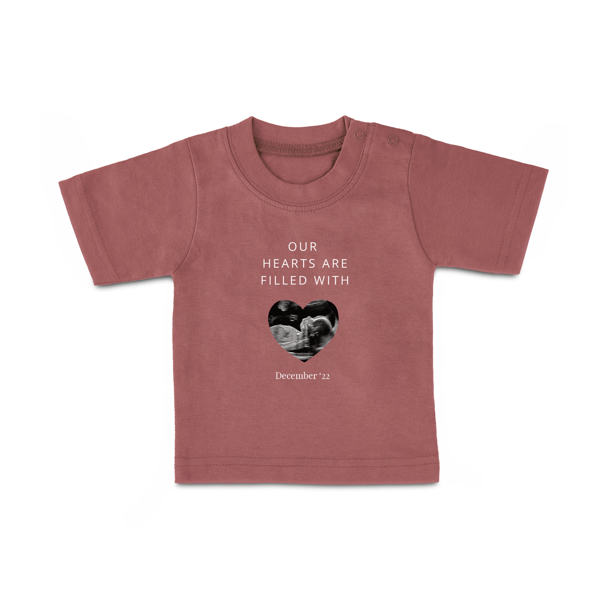 T-Shirt Bébé - Imprimé - Manches Courtes - Rose - 1 mois 