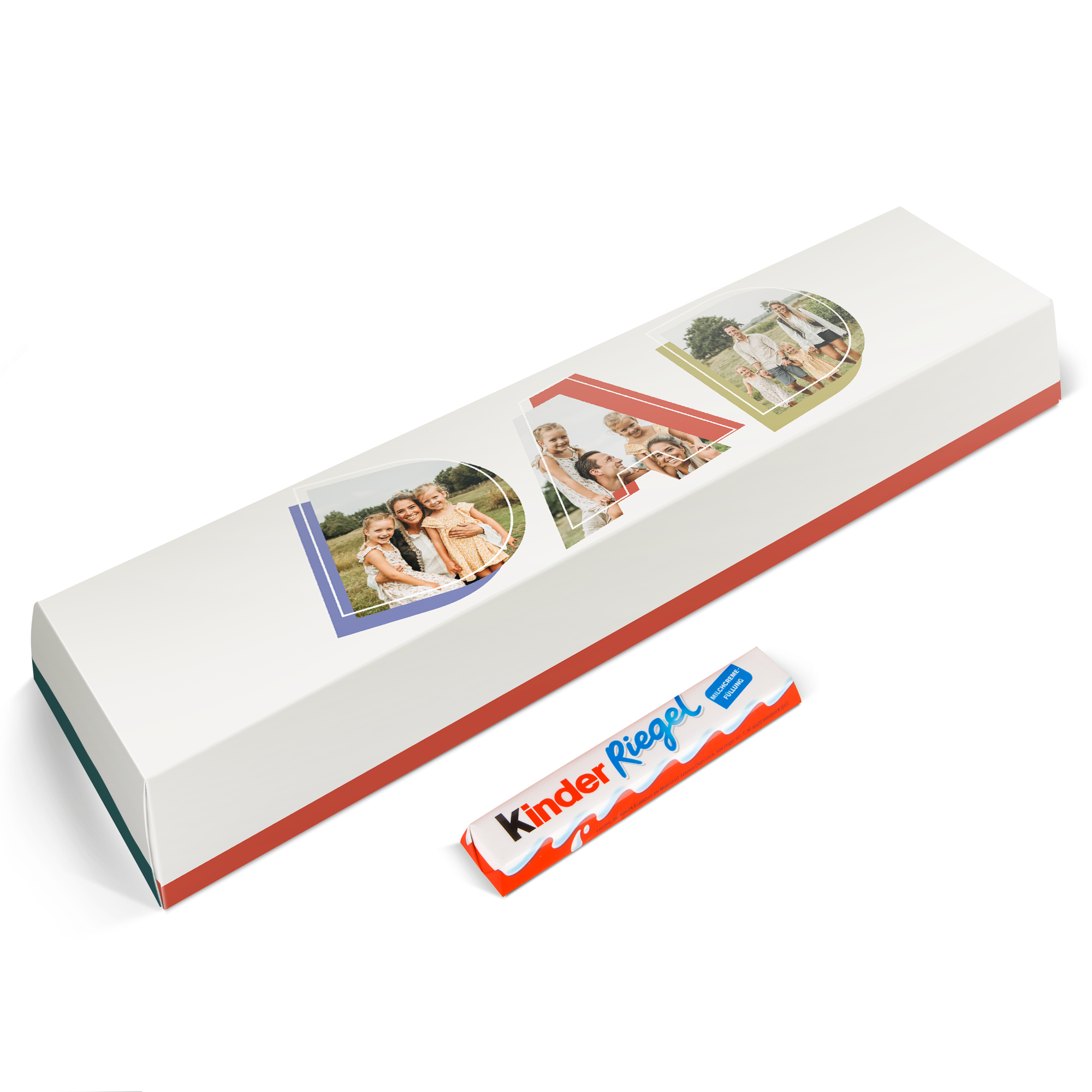 barra de chocolate kinder XXL com nome
