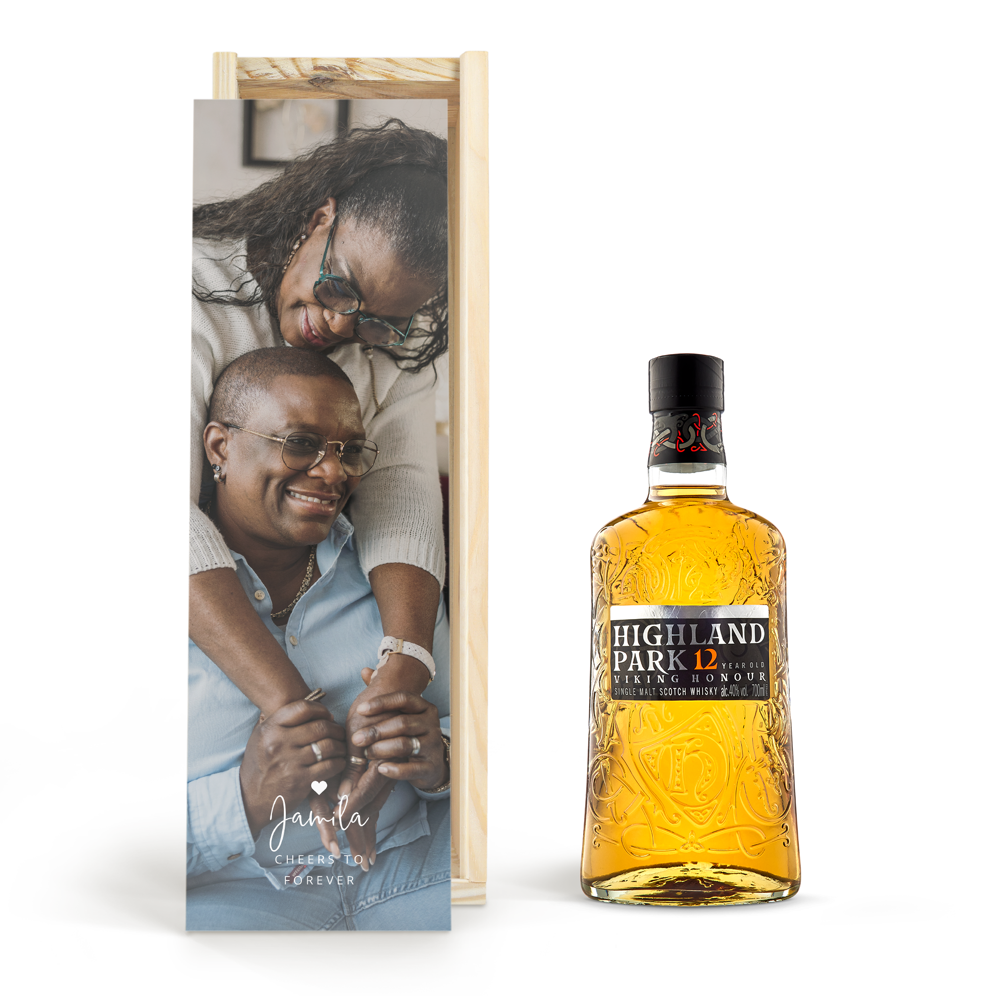 Whisky in bedrukte kist - Highland Park 12 Years