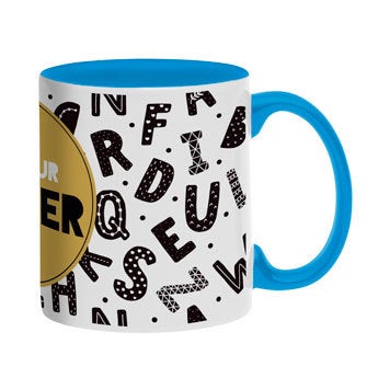 Mug personnalisé texte - Bleu