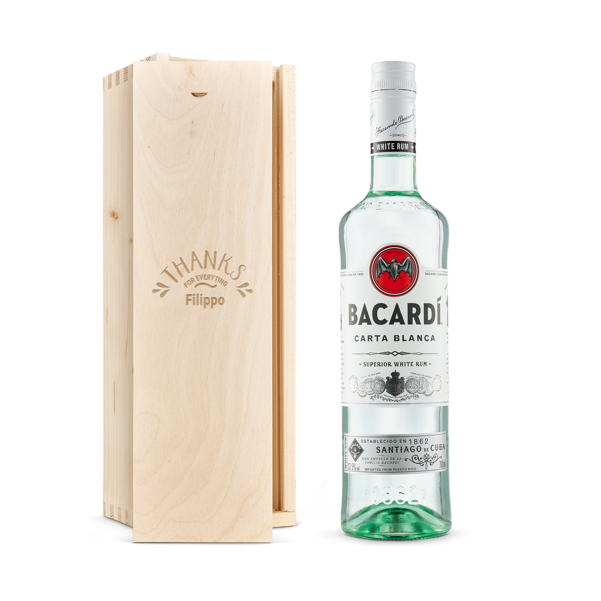 Bacardi bianco - In Confezione Incisa