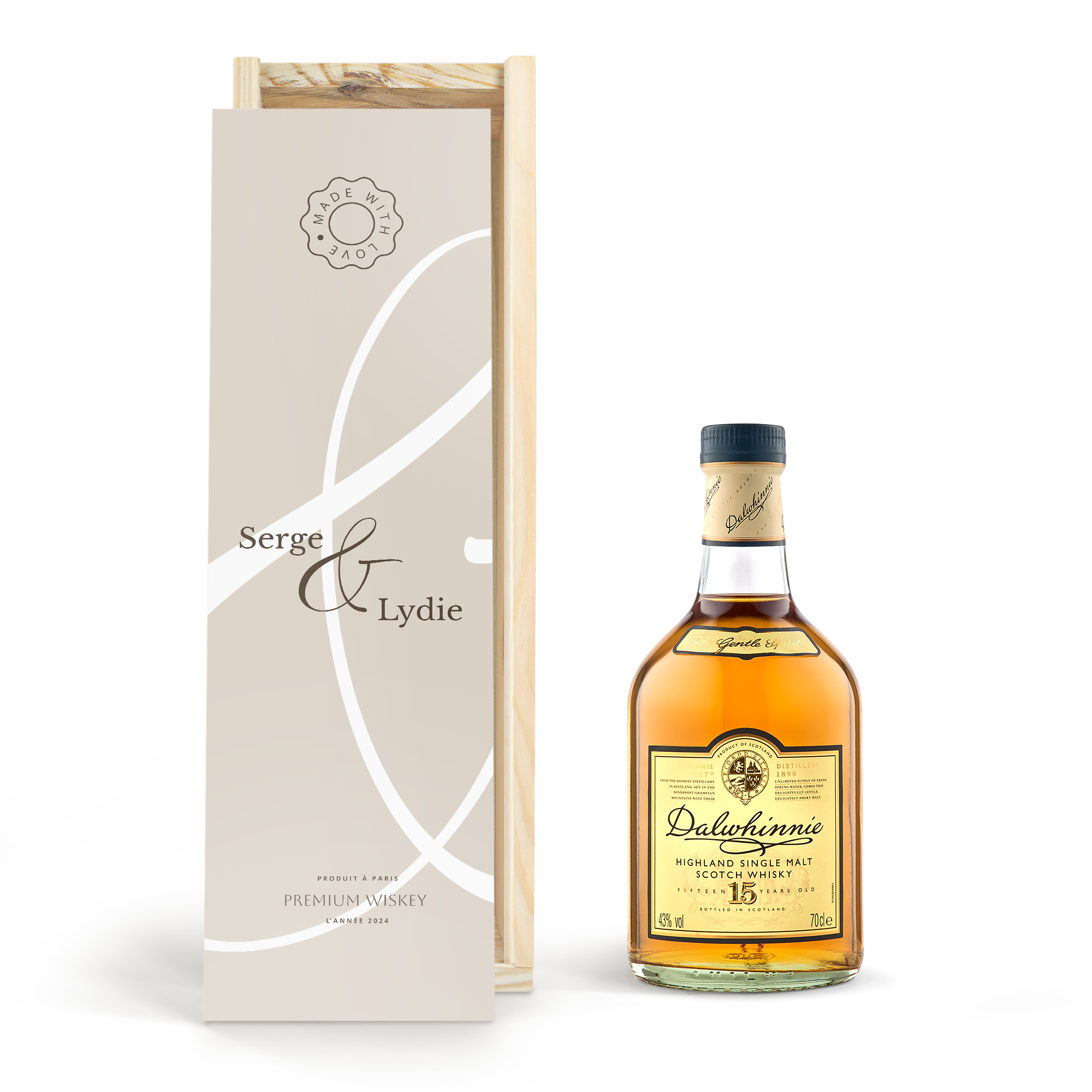 Coffret whisky personnalisé - Dalwhinnie 15 ans