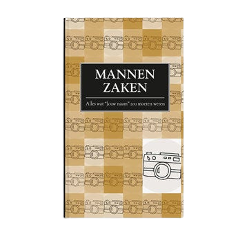 Boek met naam en foto - Mannenzaken - Softcover