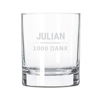 Leonardo® Trinkglas mit Gravur printplanet® Glas mit Namen Jana graviert Design Positive Eigenschaften