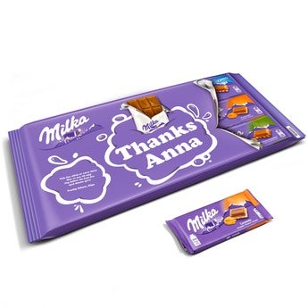 Gigantisk Milka chokoladebar