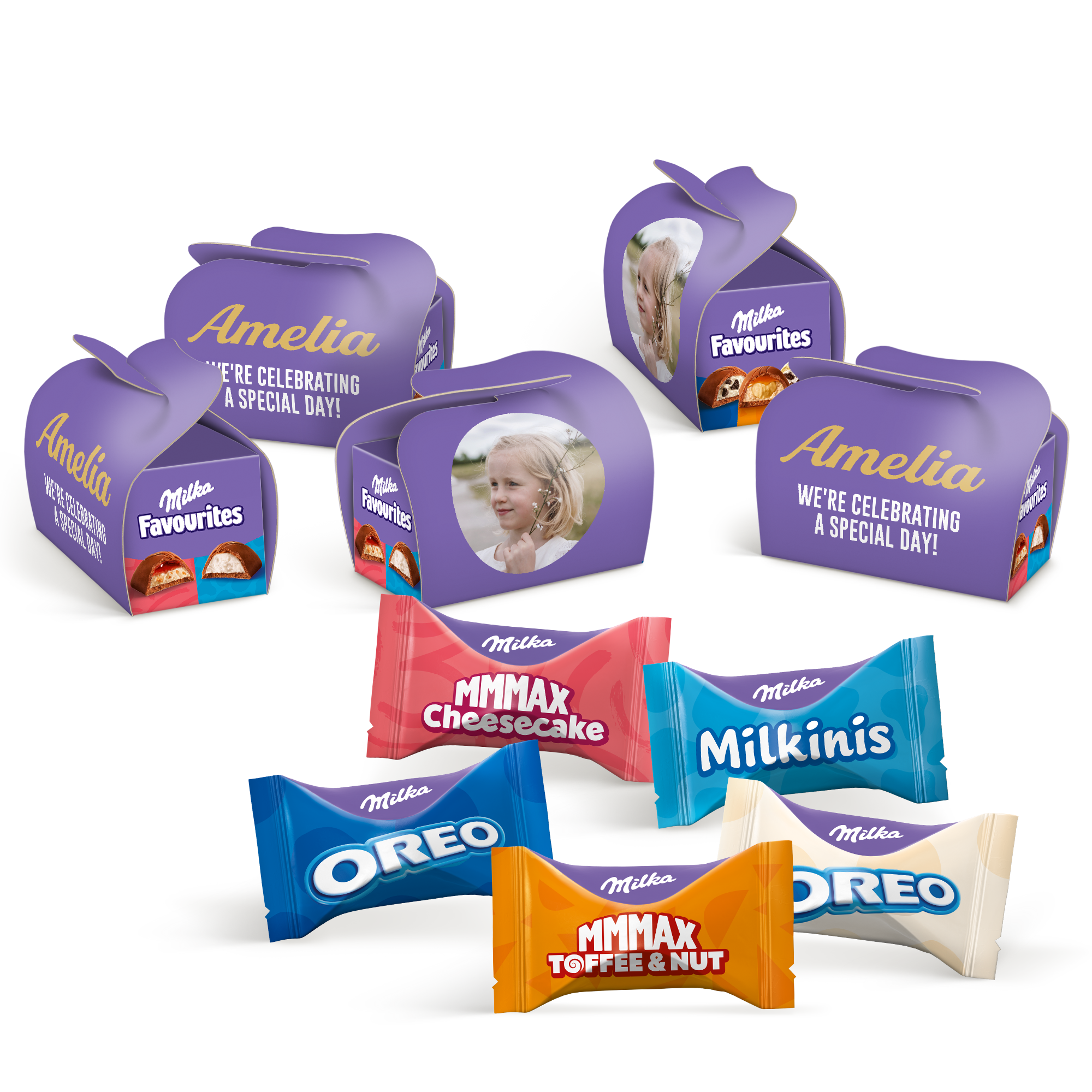 Detalles Milka Favourites en multipack – personalizados