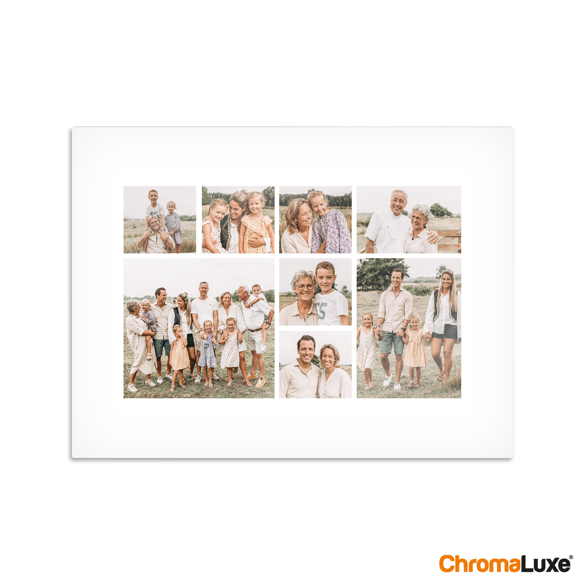 Insta collage - Photo sur aluminium - blanc